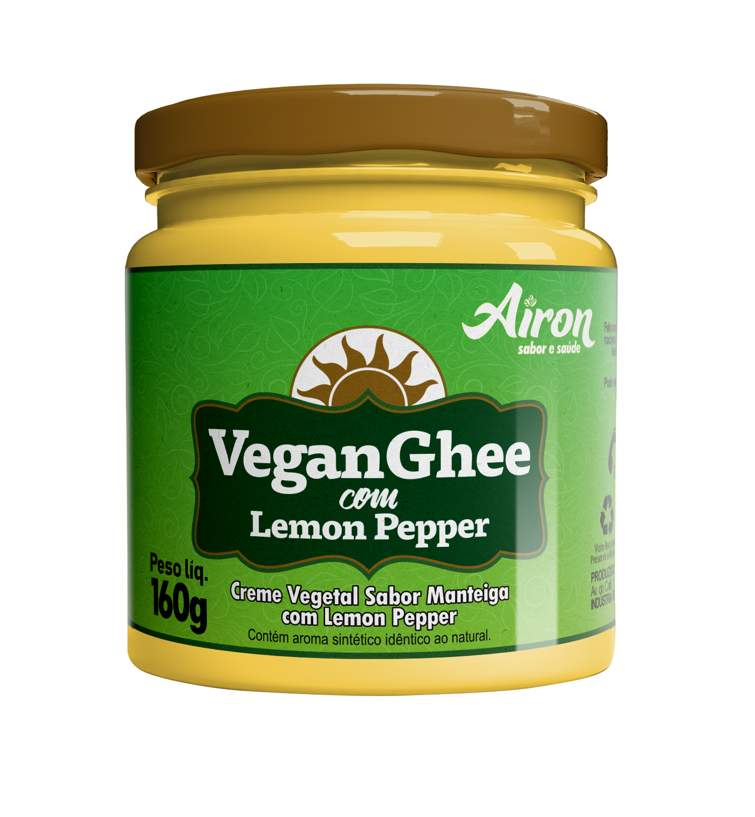 VeganGhee com Lemon Pepper 160g