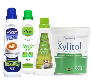 Adoçantes Líquidos e em Pó